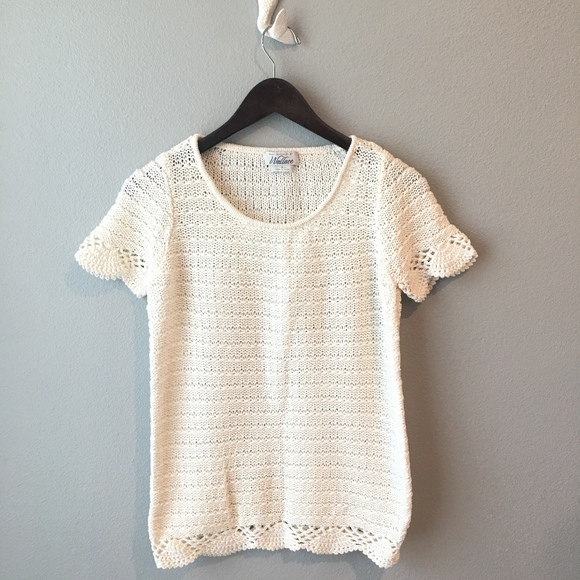 madewell crochet top